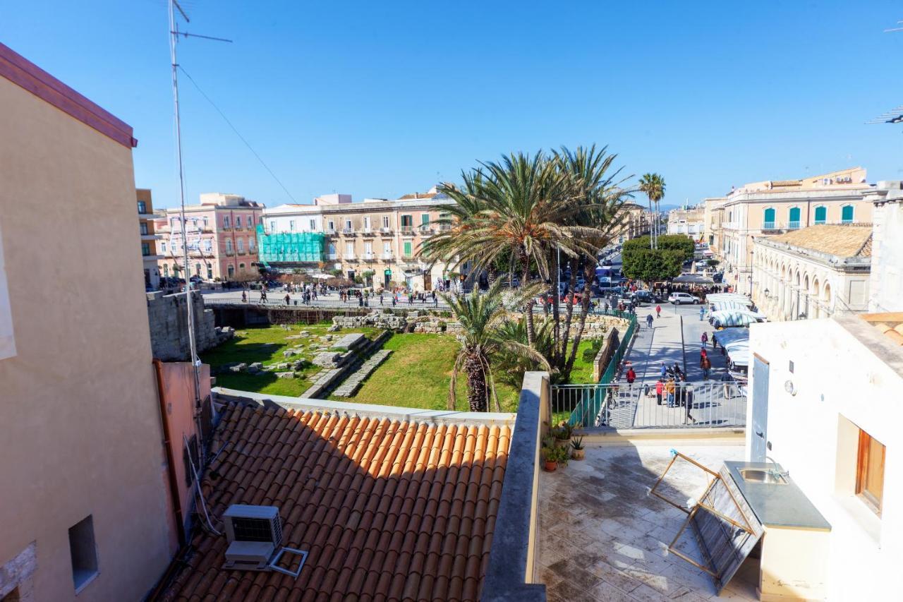 Ferienwohnung La Terrazza Sul Tempio Di Apollo Syrakus Exterior foto
